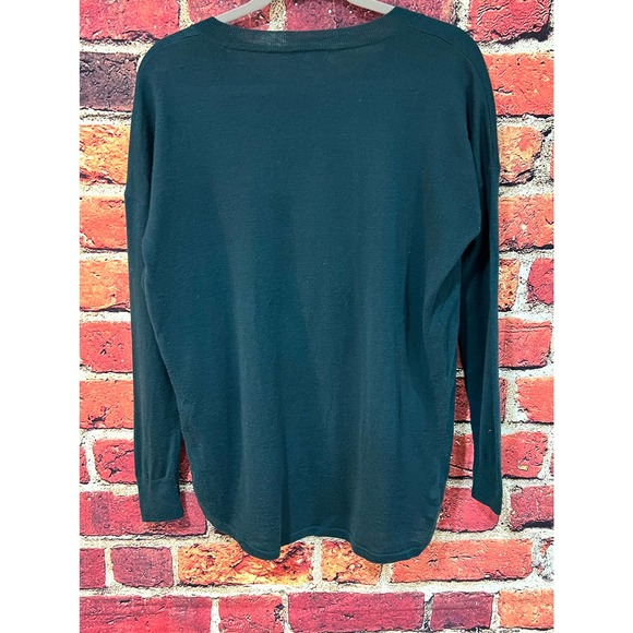 Madewell Merino Wool Sweater Dark Turquoise / Green Size Small - Picture 2 of 4